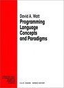 Programming Language Concepts Paradigms