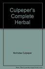 Culpeper's Complete Herbal 1814