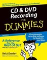 CD and DVD Recording for Dummies Second Edition