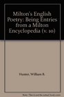 Milton's English Poetry Being Entries from a Milton Encyclopedia