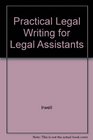 Practical Legal Writing for Legal Assistants