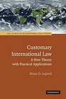 Customary International Law A New Theory with Practical Applications