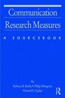 Communication Research Measures A Sourcebook