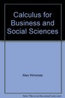 Calculus for Business and Social Sciences
