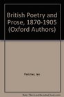 British Poetry and Prose 18701905