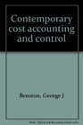 Contemporary cost accounting and control