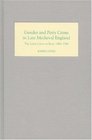 Gender and Petty Crime in Late Medieval England The Local Courts in Kent 14601560