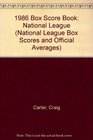 1986 Box Score Book National League