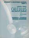 Calculus With Analytic Geometry Part 2 Student Solutions Manual