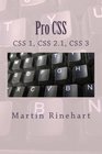 Pro CSS CSS 1 CSS 21 and CSS 3