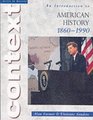 Introduction to American History 18601990