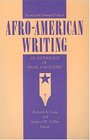 AfroAmerican Writing An Anthology of Prose and Poetry