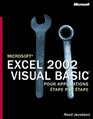 Excel 2002 Visual Basic Application Etape par Etape