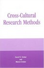 CrossCultural Research Methods