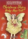 Glitter Christmas Fairy Sticker Paper Doll