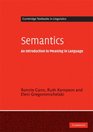Semantics An Introduction to Meaning in Language