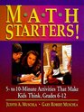 Math Starters  5 To 10Minute Activities That Make Kids Think Grades 612