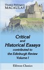 Critical and Historical Essays contributed to the Edinburgh Review Volume 1