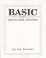 Basic for Introductory Computing