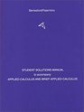 Applied Calculus/Brief Applied Calculus Student Solutions Manual