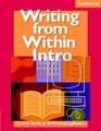 Writing from Within Intro Student's Book