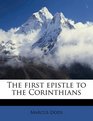 The first epistle to the Corinthians