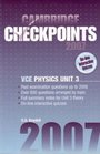 Cambridge Checkpoints VCE Physics Unit 3 2007