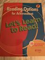 Reading Options for Achievement