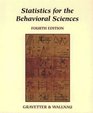 Statistics for the Behavioral Sciences A First Course for Students of Psychology and Education