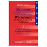Dictionary of Legal Commercial and Political Terms English German