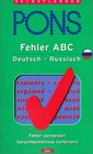 PONS Fehler ABC Deutsch Russisch Fehler vermeiden Sprachkenntnise verfeinern