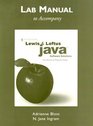 Lab Manual for Java Software Solutions Foundations of Program Design