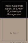 Inside Corporate Japan The Art of FumbleFree Management