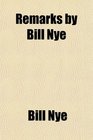 Remarks by Bill Nye