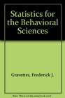 Statistics for the Behavioral Sciences: A First Course for Students of Psychology and Education
