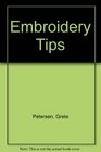 Embroidery Tips