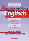 Abschluprfung Englisch Hauptschule BadenWrttemberg bungsheft