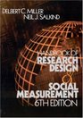 Handbook of Research Design and Social Measurement