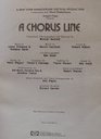 A Chorus Line Complete Vocal Score