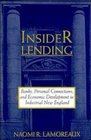 Insider Lending  Banks Personal Connections and Economic Development in Industrial New England