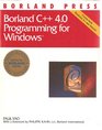 Borland C 40 Programming for Windows