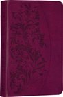 ESV Large Print Compact Bible (TruTone, Ruby, Bloom Design)