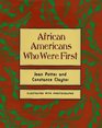 African Americans Who Were First