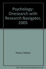 Psychology Onesearch with Research Navigator 2005