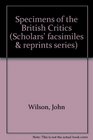 Specimens of the British Critics