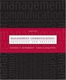 Management Communication  Principles and Practice