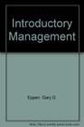Introductory Management