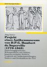 Projekt eines Antikenmuseums von DPG Humbert de Superville  Entstehungsgeschichte Rekonstruktion und Analyse kunsttheoretischer Kontext  der Zeit
