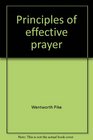 Principles of effective prayer