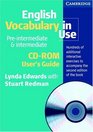 English Vocabulary in Use PreIntermediate and Intermediate CDROM